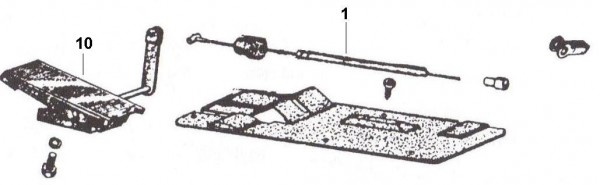 Bowdenzüge Gaszug - Ape 190ccm 2T AC 1978- MPR2T