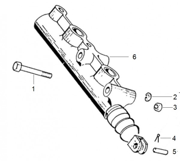 Radaufhängung Hauptbremszylinder - Ape TM 703 Diesel mit Lenkrad 422ccm 4T AC 1997-2004 ZAPT10000