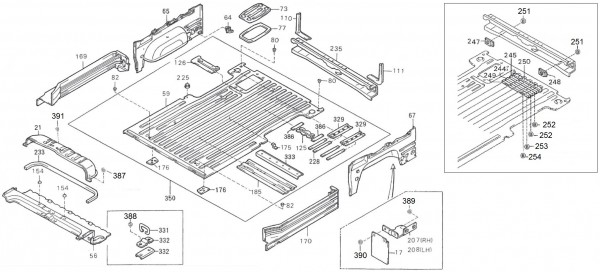 Fahrgestell Ladefläche Van - Porter Porter 1000ccm 4T LC 1992-1998 ZAPS85