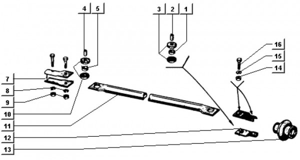Bowdenzüge Zugstange auf Getriebeseite - Ape TM 703 Diesel mit Lenkrad 422ccm 4T AC 1997-2004 ZAPT10