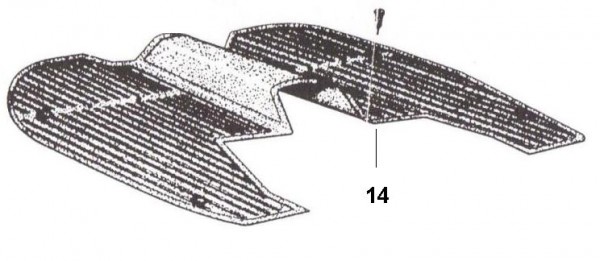 Fahrgestell Fußmatte - Ape Poker 422ccm 4T AC 1993- M4R4T
