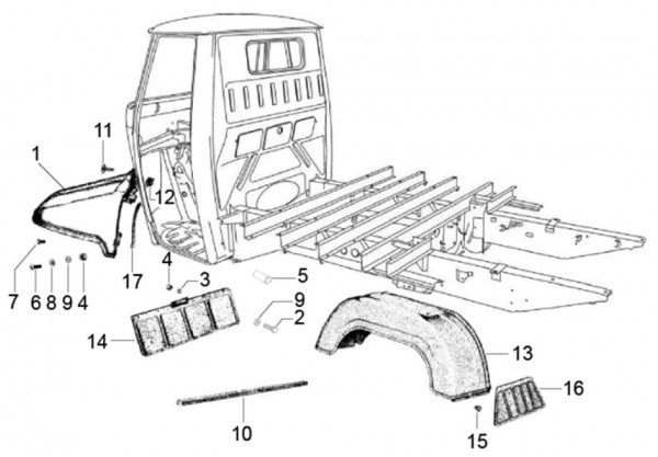 Fahrgestell Kotflügel - Classic 400 422ccm 4T 2V AC 2016- MBX000T58RC001005