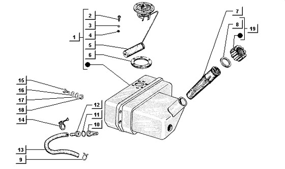 Motor Öltank - Ape TM 218ccm 2T AC 1984- ATM2 00001001