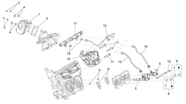 Motor Drosselkörper - Porter Maxxi D120 Diesel 1200ccm 4T LC 2013- ZAPS90DK