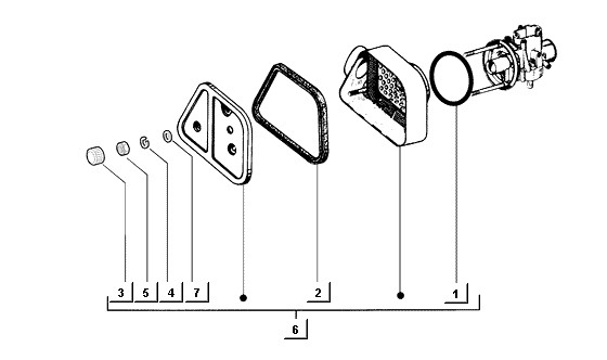 Motor Luftfilter - Ape Mix 50ccm 2T AC 1998-2008 ZAPC80000