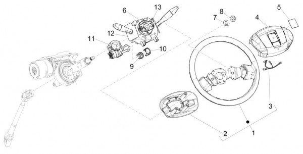 Lenker Lenkrad - Porter Maxxi Multitech 1300ccm 4T LC 2015-