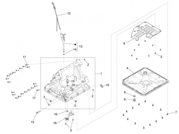 Motor Ölwanne - Porter Maxxi D120 Diesel 1200ccm 4T LC 2013- ZAPS90RK