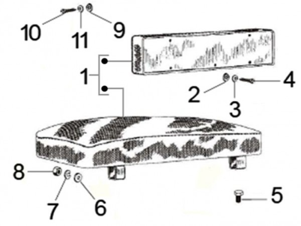 Fahrgestell Sitz vorn - Classic 400 422ccm 4T 2V AC 2014- MBX000T58RC001005