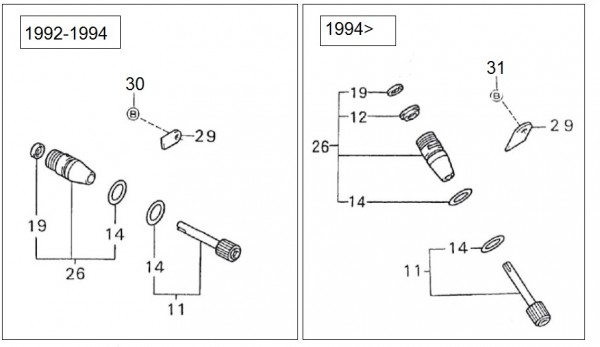 Lenker Tachoantrieb - Porter Porter 1000ccm 4T LC 1992-1998 ZAPS85