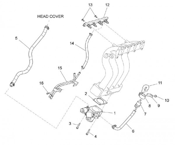 Motor Drosselkörper - Porter Multitech 1300ccm 4T LC 2010- ZAPS90CJ