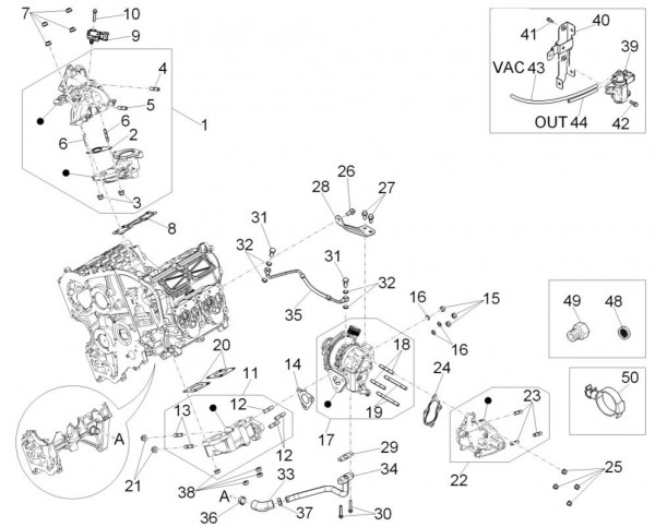 Motor Ansaugstutzen - Porter D120 Diesel 1300ccm 4T LC 2015- ZAPS90VK