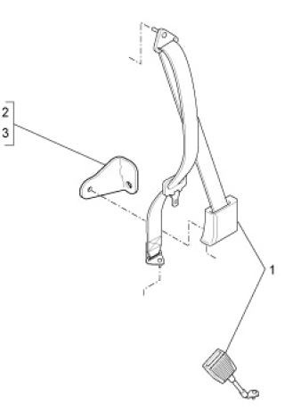 Fahrgestell Sicherheitsgurte - Ape TM 703 mit Lenker 220ccm 2T AC 2008-2016 ZAPT10000