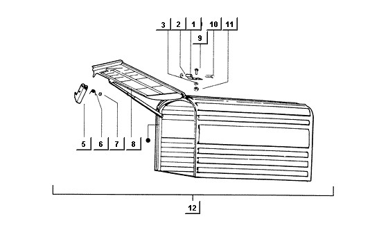 Fahrgestell Kasten - Ape Mix 50ccm 2T AC 1998-2008 ZAPC80000