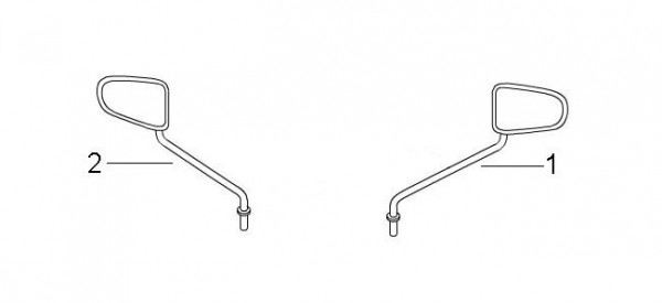 Lenker Rückspiegel - Ape Mix 50ccm 2T AC 2009- ZAPC80000