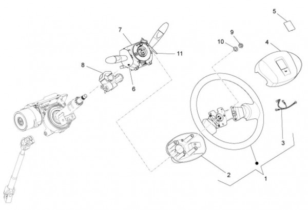 Lenker Lenkrad - Porter Maxxi D120 Diesel 1200ccm 4T LC 2011- ZAPS90RK