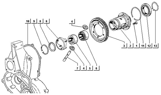 Motor Differential - Ape TM 218ccm 2T AC 1984- ATM2 00001001