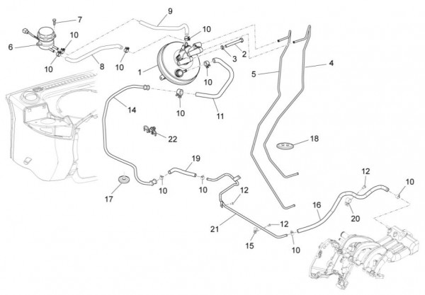 Radaufhängung Bremsleitungen vorn - Porter Multitech 1300ccm 4T LC 2014- ZAPS90VJ