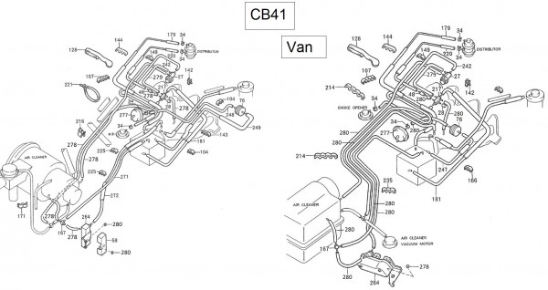 Fahrgestell Unterdruckleitung II - Porter Porter 1000ccm 4T LC 1992-1998 ZAPS85