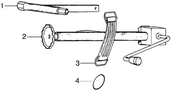 Fahrgestell Bordwerkzeug - Ape TM 703 Diesel mit Lenkrad 422ccm 4T AC 2005-2010 ZAPT10000