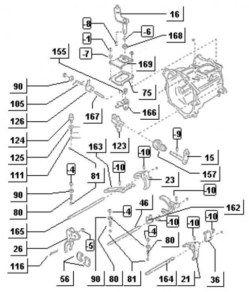 Motor Schaltgabel - Porter Porter Diesel 1400ccm 4T LC 1998-2004 ZAPS85000004