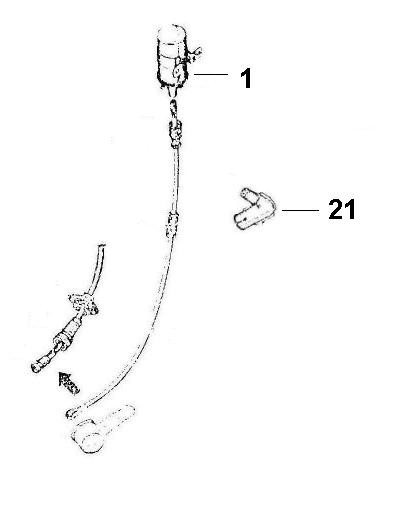 Motor Zündung - Ape 190ccm 2T AC 1978- MPR2T