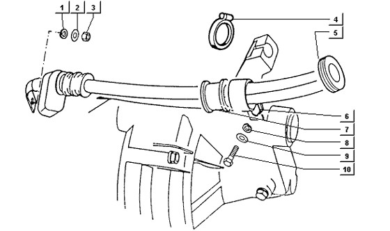 Elektrische Anlage Befestigung Pluspolkabel - Ape TM 422ccm 4T LC 2013- ZAPT1000000001001