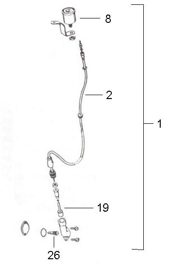 Lenker Tachometer - Ape TM 50ccm 2T AC 1985- TL4T