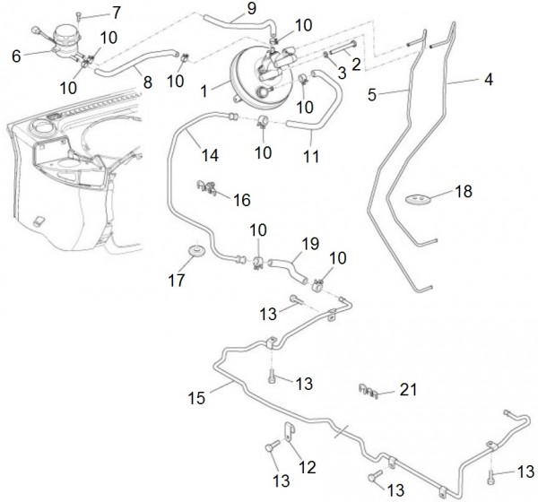 Radaufhängung Bremsanlage - Porter Porter Electric ccm 2012- ZAPS9E