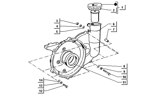 Motor Kupplungsgehäuse - Ape TM 422ccm 4T LC 2013- ZAPT1000000001001