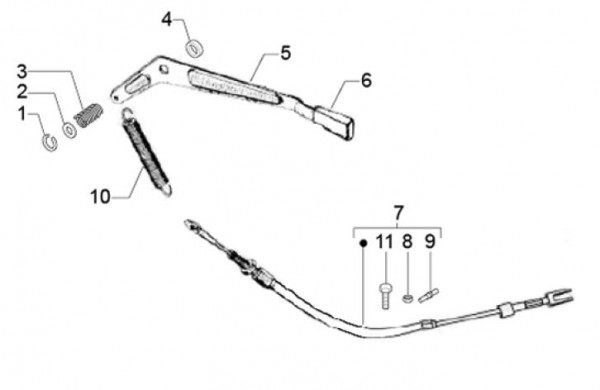 Bowdenzüge Rückwärtsganghebel - Classic 400 422ccm 4T 2V AC 2016- MBX000T58RC001005