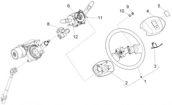 Lenker Lenkrad - Porter D120 Diesel 1300ccm 4T LC 2015- ZAPS90VK