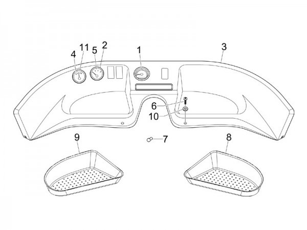 Lenker Tachometer - Calessino 422ccm 4T LC 2007-2008 ZAPT2D4MC