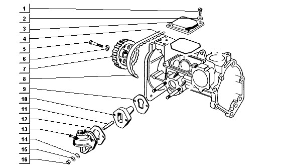 Motor Benzinpumpe - Ape TM 422ccm 4T LC 2013- ZAPT1000000001001