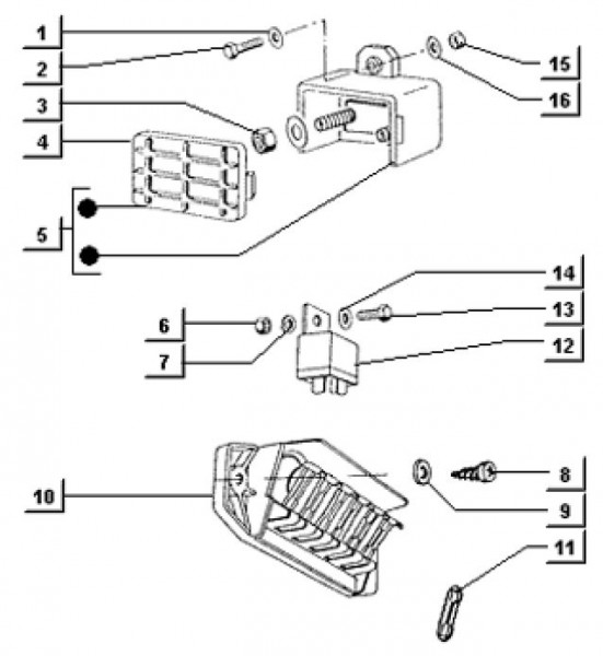 Elektrische Anlage elektrische Anlage - Ape TM 703 Diesel mit Lenker 422ccm 4T AC 1997-2004 ATD2T