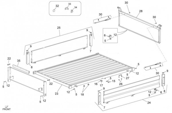 Fahrgestell Ladefläche II - Porter Maxxi D120 Diesel 1200ccm 4T LC 2013- ZAPS90DK