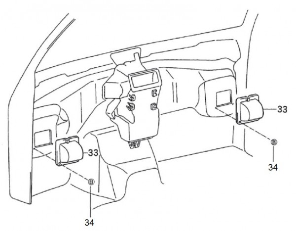 Fahrgestell Lufteinlass - Porter Porter 1000ccm 4T LC 1992-1998 ZAPS85
