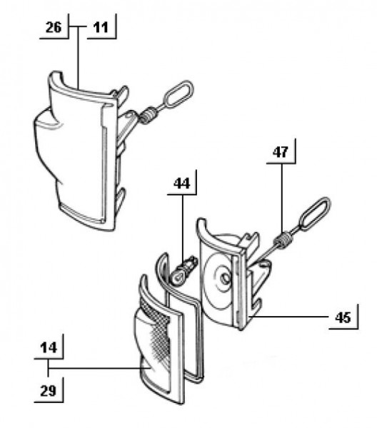 Elektrische Anlage Blinker vorn - Porter Porter Diesel 1400ccm 4T LC 1998-2004 ZAPS85000004