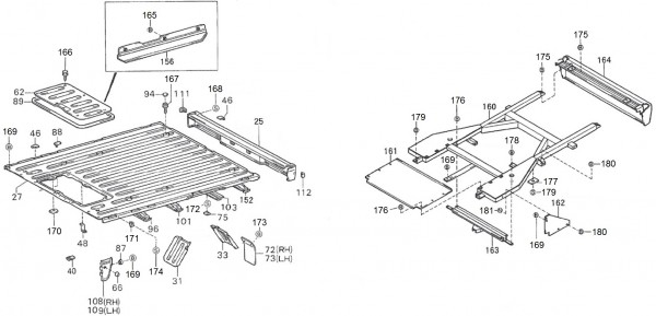 Fahrgestell Ladefläche Kipper - Porter Porter 1000ccm 4T LC 1992-1998 ZAPS85