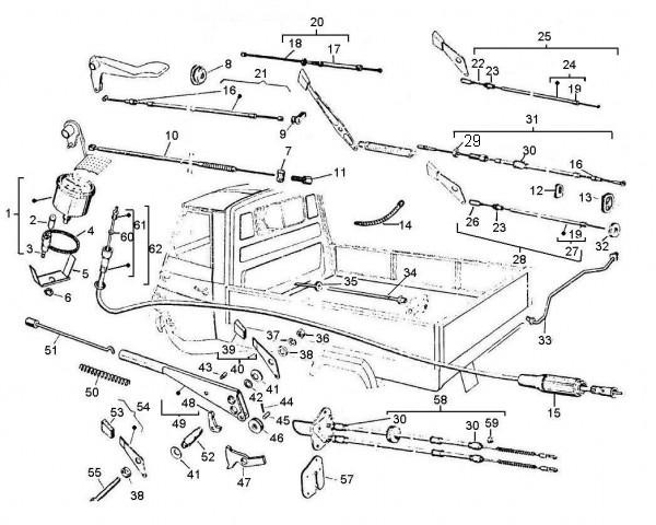 Bowdenzüge Bowdenzüge - Vespa Car 200ccm 2T AC 1983- AF3T