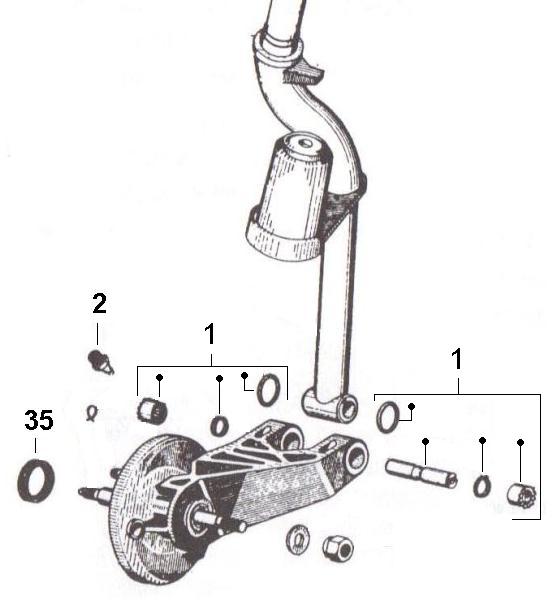 Radaufh ngung Steuerrohr Ape 50ccm 2T AC 1969 1971 TL1T APE radaufh-ngung-steuerrohr-ape-50ccm-2t-ac-1969-1971-tl1t-ape