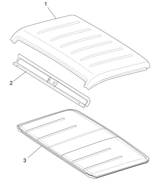 Fahrgestell Dachpaneel - Porter Maxxi Multitech 1300ccm 4T LC 2013- ZAPS90RJ