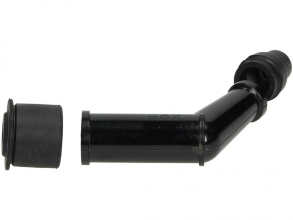 NGK Zündkerzenstecker, VD05EG, schwarz, 120° Winkel (lang), für Anschlussmutter