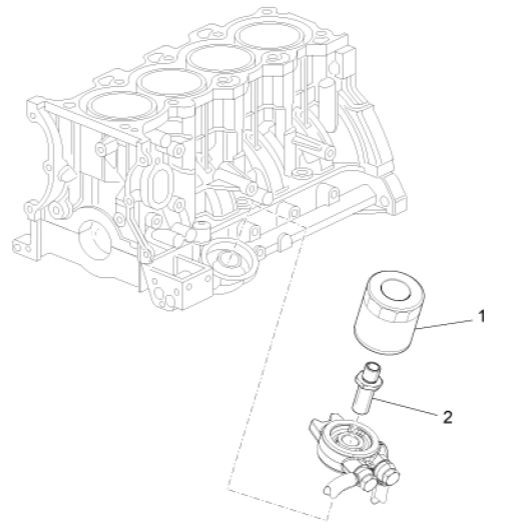 Motor Ölfilter - Porter Maxxi Multitech 1300ccm 4T LC 2013- ZAPS90RJ