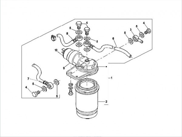 Fahrgestell Benzinpumpe - MP 601 Classic 422ccm 4T LC 2013- MC349B0D2