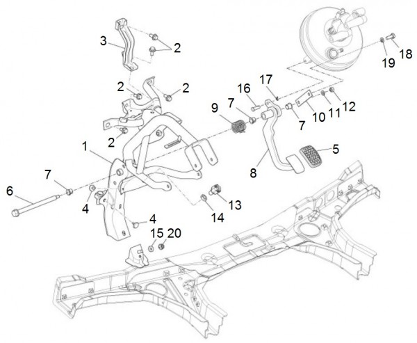 Bowdenzüge Pedale - Porter Porter Electric ccm 2012- ZAPS9E