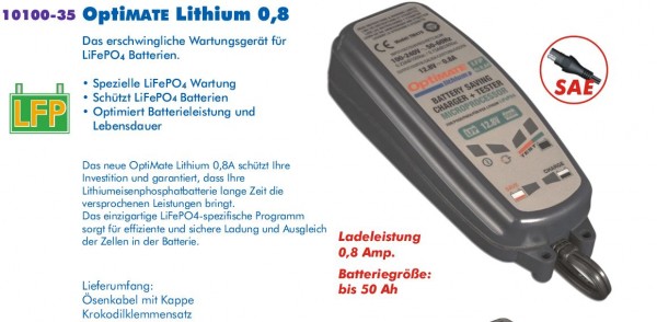 OPTIMATE Lithium 0.8 AH
