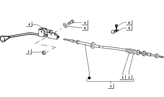 Bowdenzüge Hebel für Kippvorrichtung - Ape TM 218ccm 2T AC 1984- ATM2 00001001