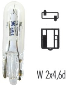 Philips Leuchtmittel, Glühlampe, 12 V, 1,2 W, W2x4,6d