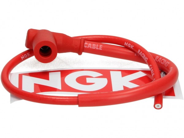 NGK Zündkerzenstecker, CR4, rot, T-Typ, für Anschlussmutter