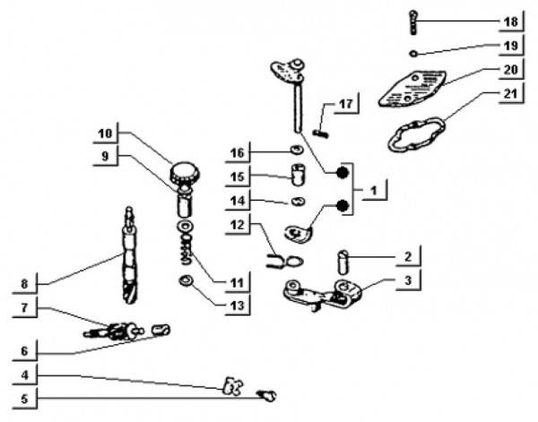 Motor Ölpumpe - Ape TM 703 mit Lenker 220ccm 2T AC 1997-1999 ZAPT10000